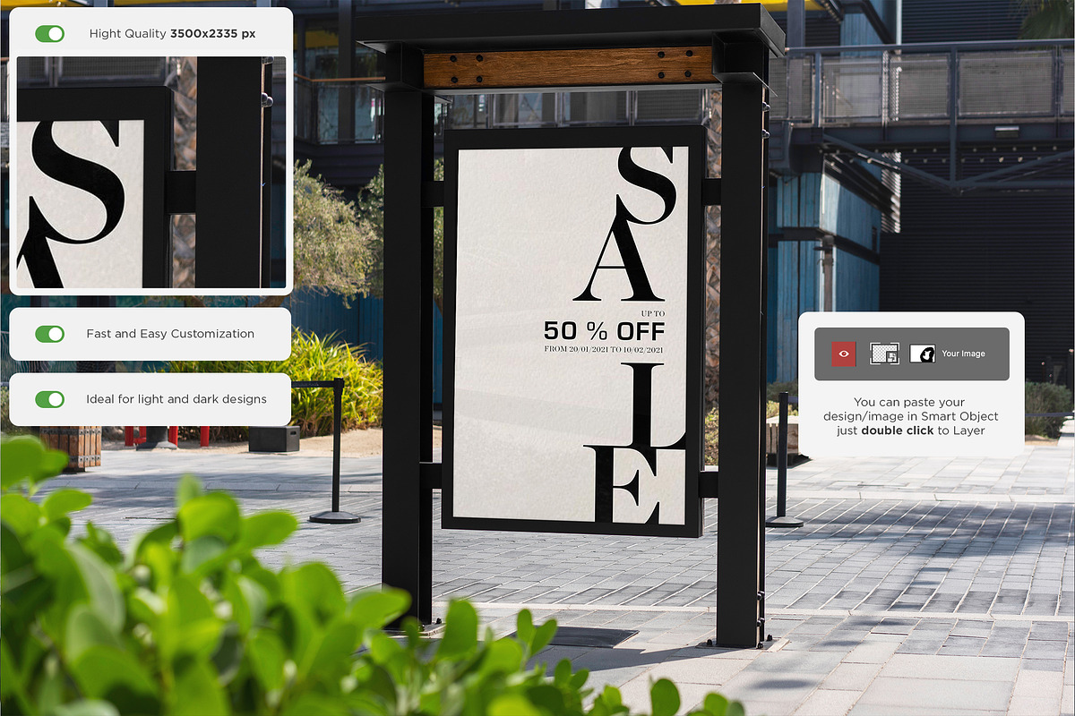 City Advertising MockUps Set, a Print Template by Dikarte.Store (Photo 18 of 20)