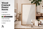Wood Framed Poster 2x3 PSD Mockup, a Household Mockup by Julian Adams (Thumbnail 3 of 3)