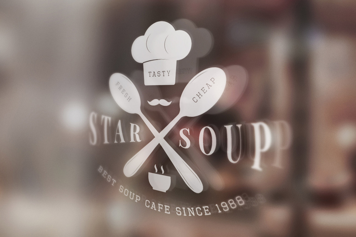 Set of vintage restaurant logos, a Branding & Logo Template by AkimD (Photo 4 of 11)
