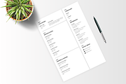 Modern Resume Template - CV, a Resume Template by Glücklich Studio (Thumbnail 4 of 5)