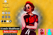 Comic Halftone Dots Effect Ps Action, an Action Add-On by Studio Retouch (Thumbnail 1 of 11)