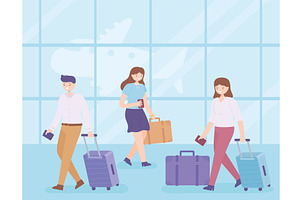 people business travel, an Illustration by studiogstock