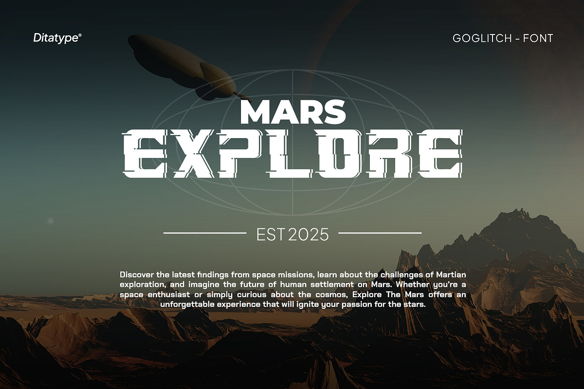 Goglitch, a Font by Ditatype (Photo 6 of 11)