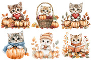 Cute Autumn Kitten Sublimation, an Illustration by CitraGraphics (Thumbnail 3 of 6)
