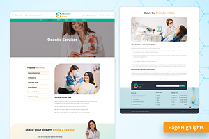 Odontic Care - Website Figma UI Kit