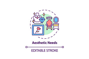 Aesthetic Needs Concept Icon