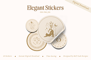Elegant Round Stickers, a Stationery Template by Hell Yeah Designs (Thumbnail 3 of 5)