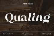 Qualing - Luxury Serif (135 Font), a Serif Font by MjStudio31 (Thumbnail 1 of 14)