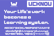 Recorded Intelligence font, a Sans Serif Font by weknow (Thumbnail 5 of 8)