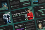 Green Black Modern Thesis Defense, a Presentation Template by Claymoon Lab (Thumbnail 2 of 2)
