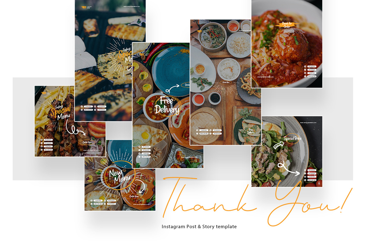 Restaurant Instagram Post and Story, a Social Media Template by peterdraw (Photo 6 of 6)