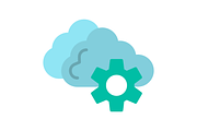 Cloud Flat Icon, a Duotone Icon by Pexelpy (Thumbnail 2 of 2)