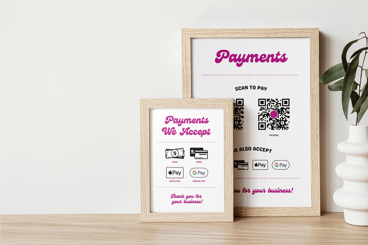 Canva Scan to Pay Signage Templates, a Marketing Template by Dandymark (Photo 6 of 7)