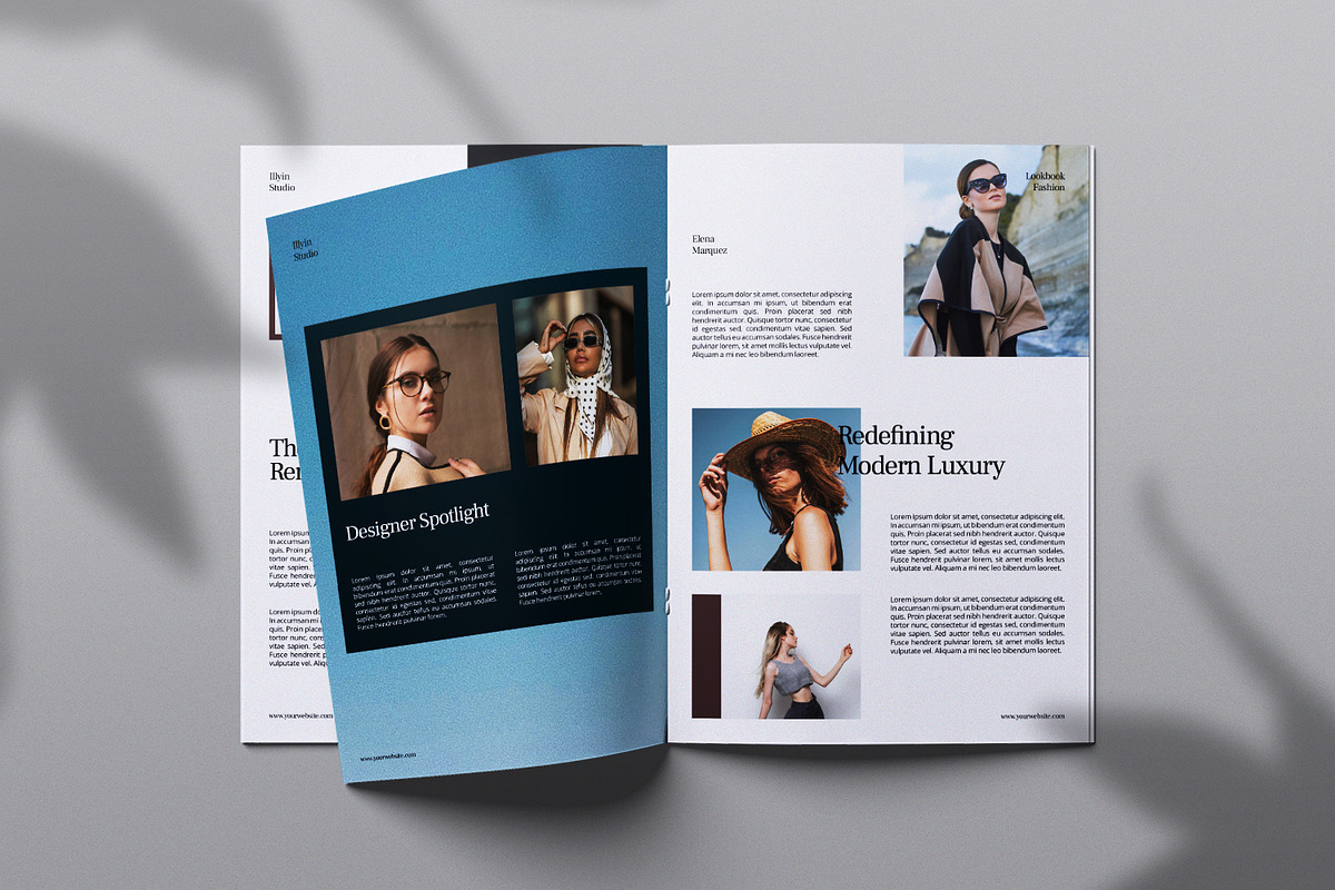 Luminaire Fashion Magazine Template, a Magazine Template by Portocraft (Photo 3 of 6)