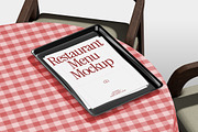Restaurant Menu Mockup Pack, a Product Mockup by Neermana (Thumbnail 2 of 8)