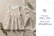 Kids Dress Mockup Fabric PSD Clothin, a Shirt Mockup by Mie Mockup Studio (Thumbnail 5 of 8)