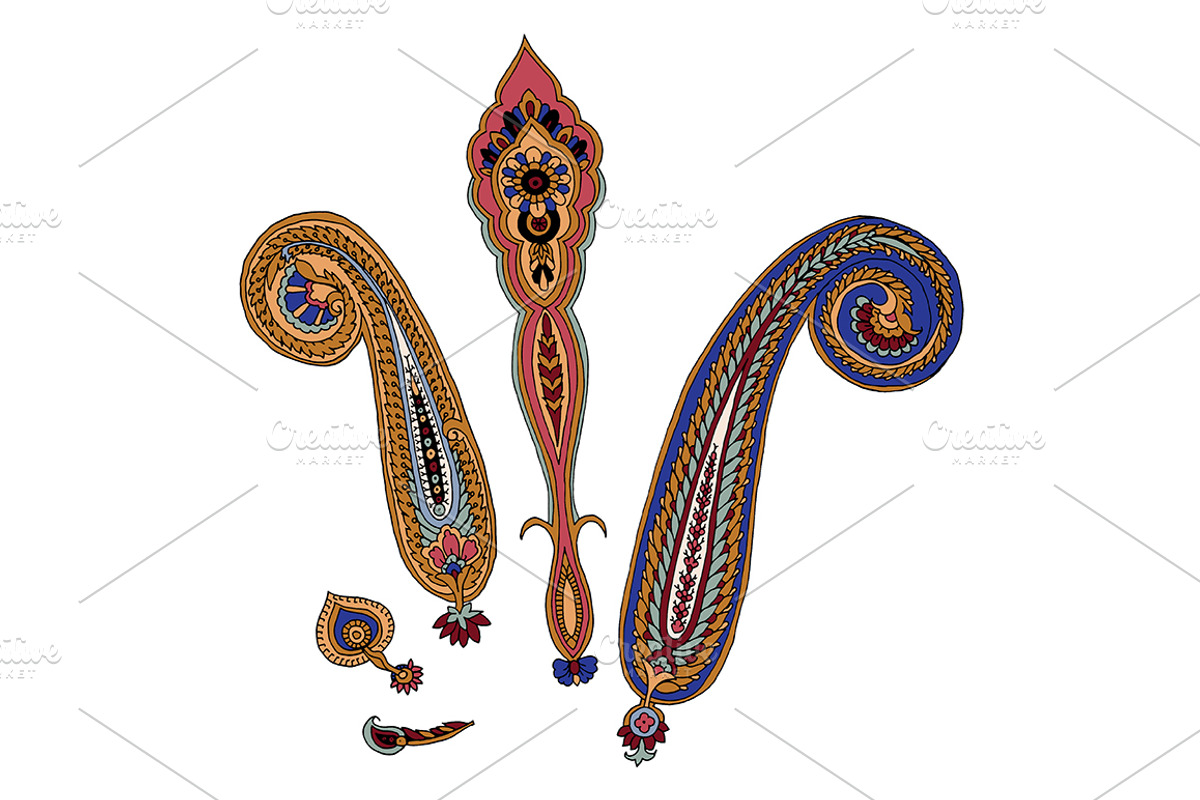 Paisley Vector Bundle, an Illustration by StabuLaRasa illustration (Photo 4 of 27)