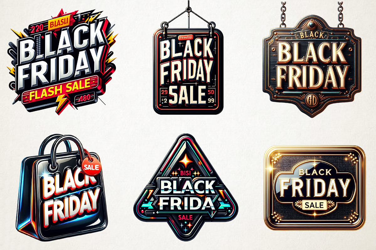 Black Friday Banners and Signs Clipa, an Illustration by RobertsArt (Photo 2 of 7)