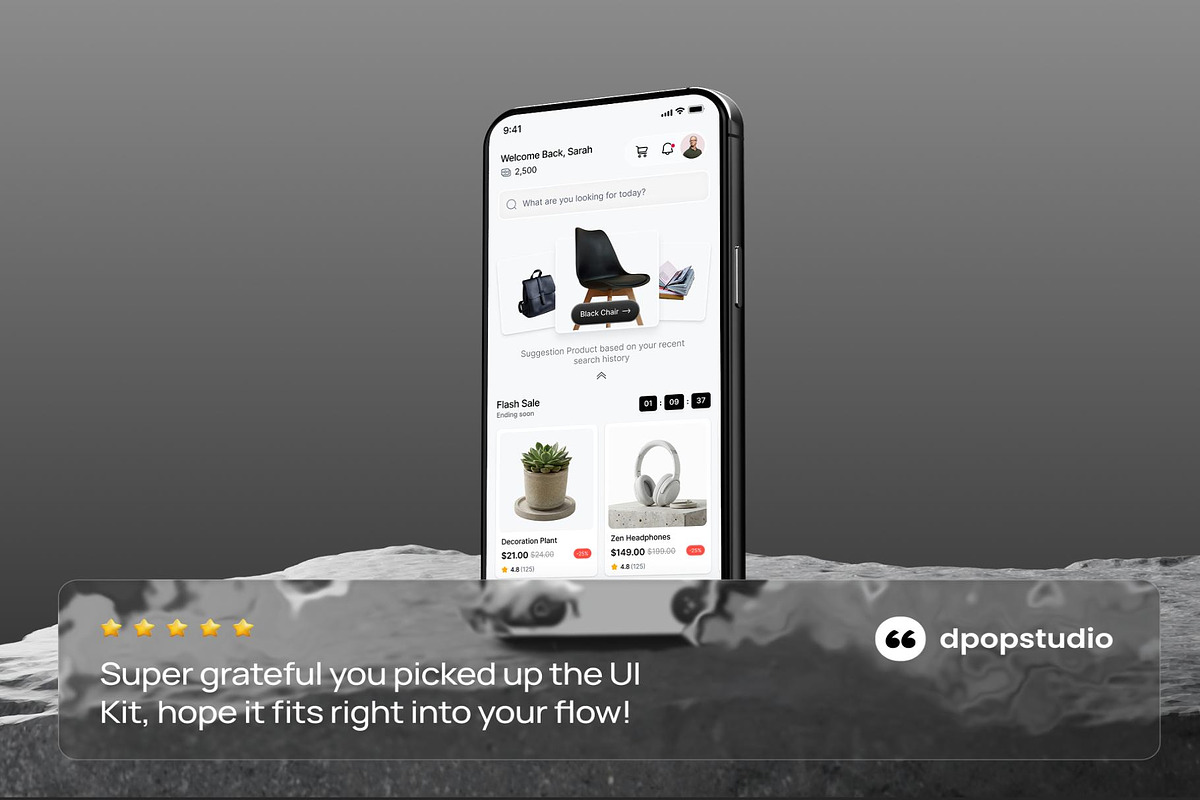 Theshopy AI Ecommerce Mobile UI Kit, an UI Kit Template by Creative Perspective (Photo 6 of 6)