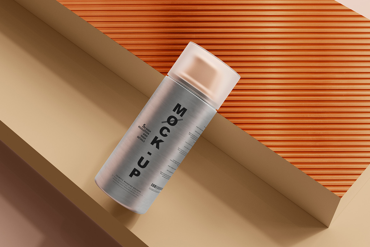 Aluminum Cosmetic Mockup Bundle, a Cups & Container Mockup by pmvch (Photo 183 of 206)