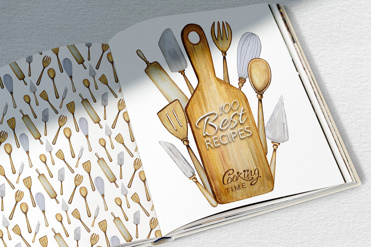 Cooking wooden tool clipart, an Object Graphic by svetlanaARTdreams (Photo 5 of 11)