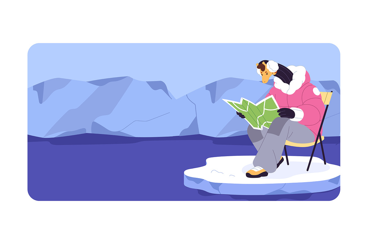 Anthropomorphic animals travel set, an Animal Illustration by PaperTrident (Photo 2 of 12)