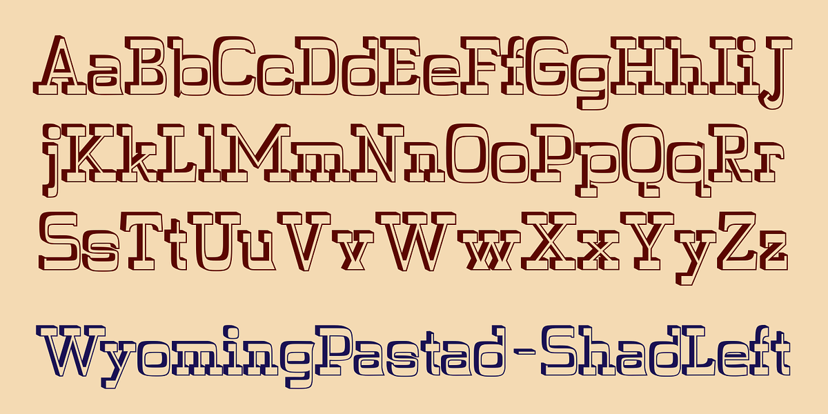 WyomingPastad, a Slab Serif Font by Ingrimayne Type (Photo 5 of 5)