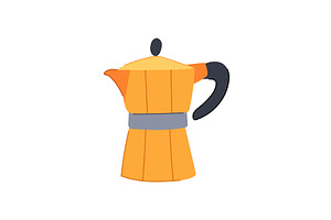 Beverage Moka Pot Coffee Cartoon