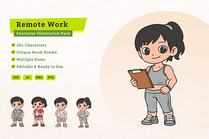 Fitness Training Character pack