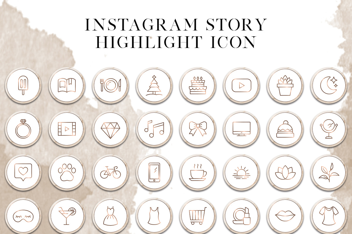 64 Instagram Story Highlights Icons, an Icon by The Red Pine (Photo 2 of 5)