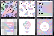 30 Holographic Prints Set, a Decorative Illustration by Olha Kostiuk (Thumbnail 2 of 6)