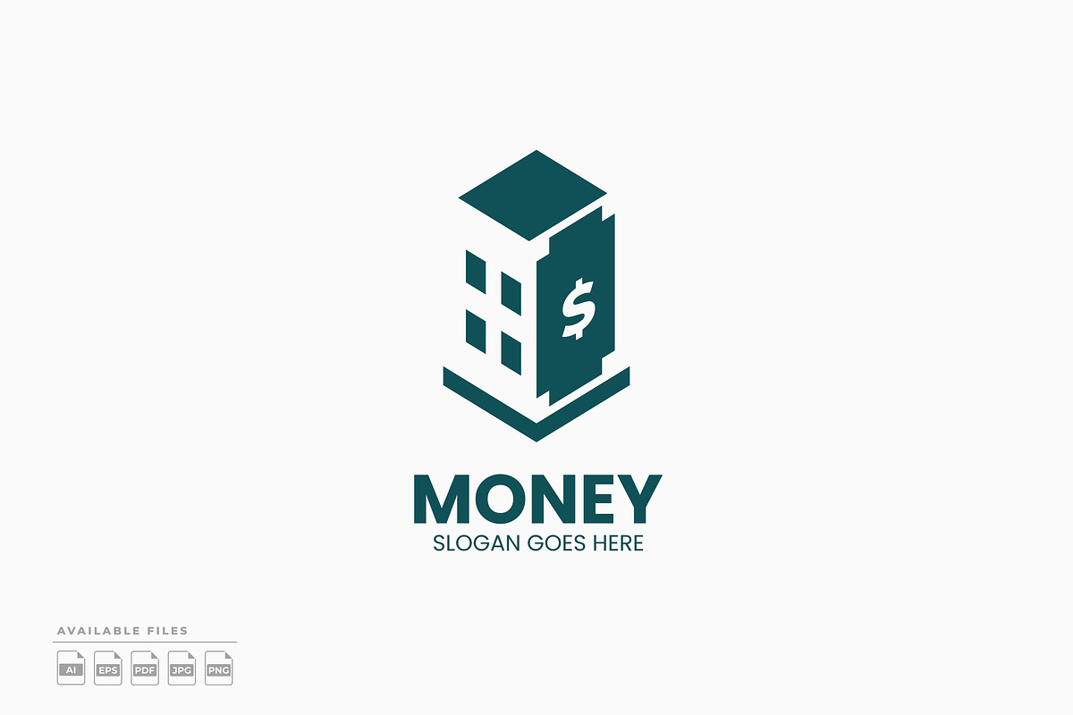Money Building Logo, a Branding & Logo Template by Zeer Graphic