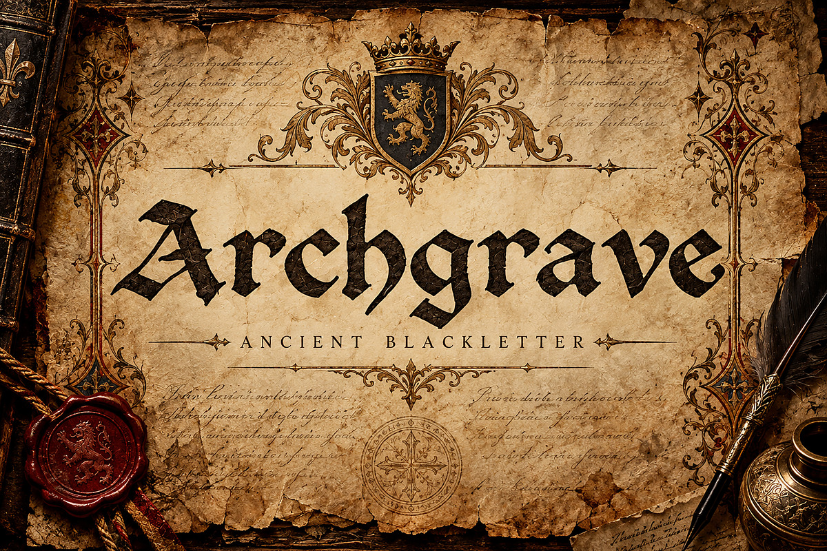 Archgrave Blackletter, a Blackletter Font by Wow Magic (Photo 5 of 5)