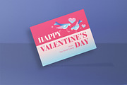 Modern Valentine's Day Greeting Card, a Card Template by graphicook (Thumbnail 2 of 3)