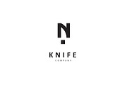 Letter N Knife Logo, a Branding & Logo Template by CAIRON CREATIVESTUDIO (Thumbnail 1 of 5)