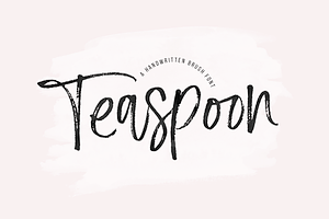 Teaspoon Handwritten Brush Font