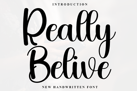 Really Belive, a Handwritten Font by FreshTypeINK