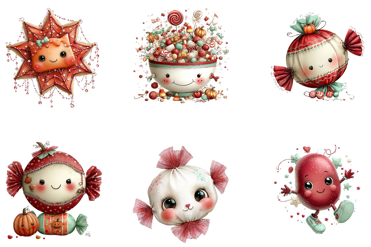 Halloween Candy Clipart, a Seasonal Illustration by CreationArt (Photo 5 of 5)