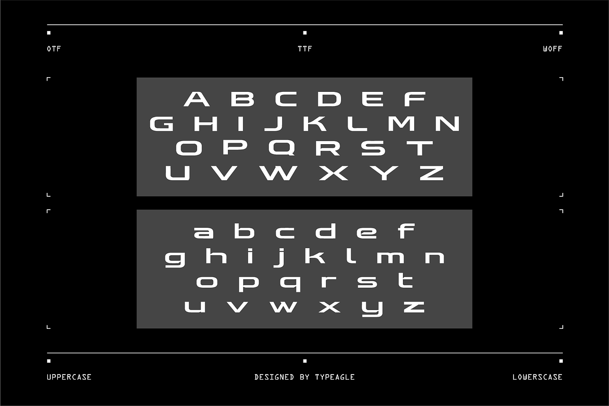 Ortaen - Futuristic Display Font, a Sans Serif Font by Typeagle (Photo 2 of 10)