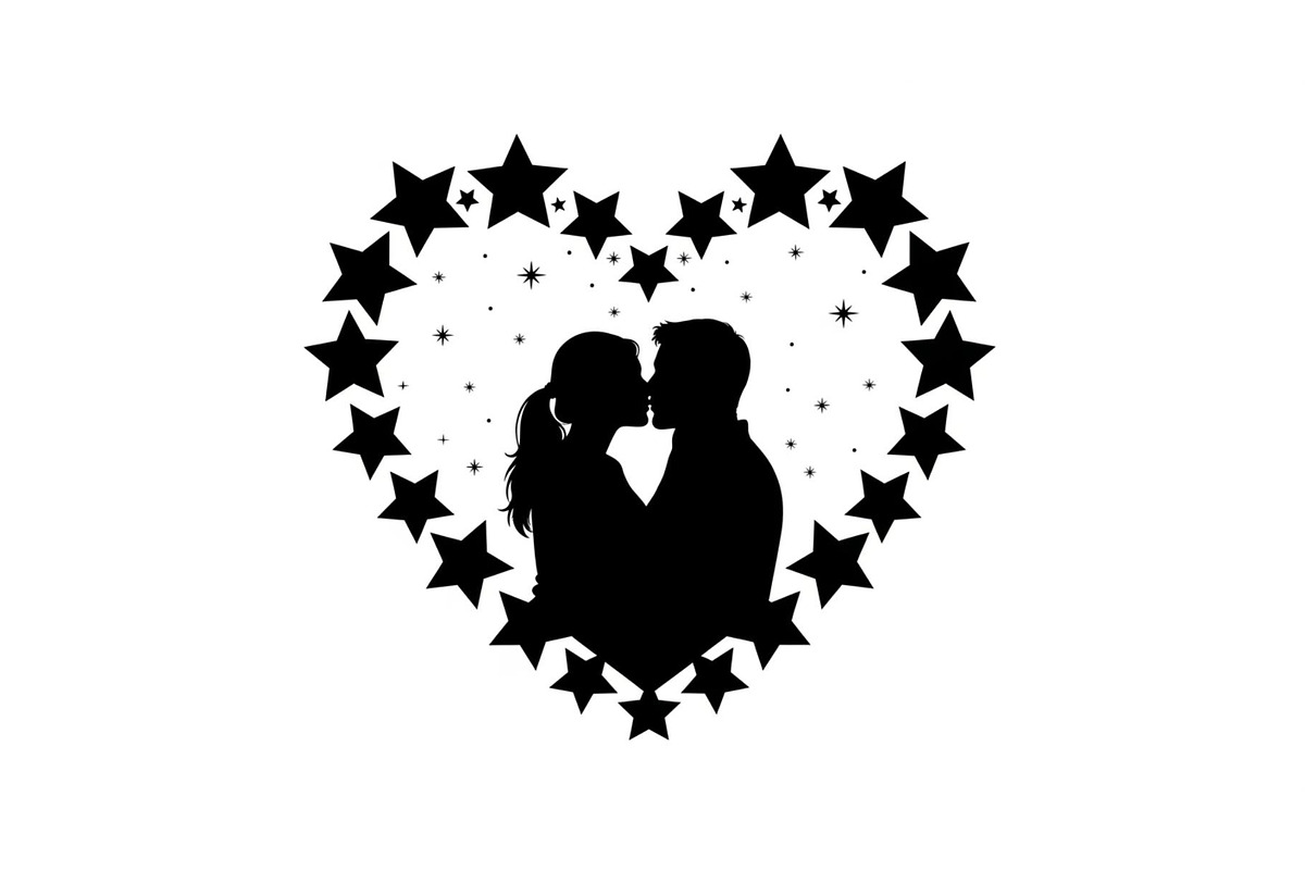 Couple Love Heart Silhouette Bundle, an Illustration by Amazin_art (Photo 8 of 51)