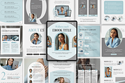 Wellness Coach Ebook Template Blue, a Magazine Template by DigiPax (Thumbnail 1 of 11)