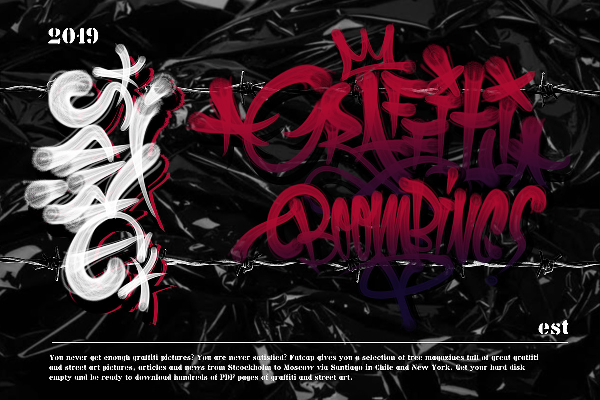 GRAFFITI BRUSH for procreate(sale), a Brush Add-On by danusetyaji (Photo 3 of 6)
