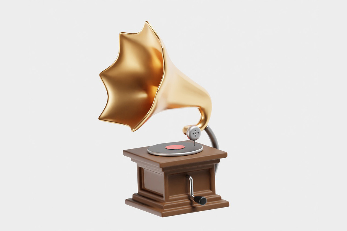 Gramophone 3d model, an Object 3D Model by fahad121 (Photo 5 of 7)