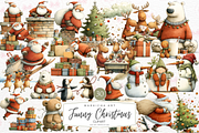 Funny Christmas Clipart, an Illustration by Markicha Art (Thumbnail 1 of 5)