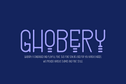 Ghobery - Tall Font, a Sans Serif Font by Iqsiart Studio (Thumbnail 3 of 6)