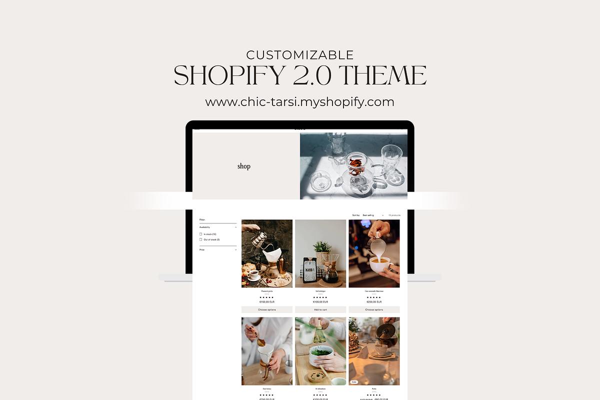 Elegant Shopify Theme Template, a Shopify Template by Tarsi.io (Photo 4 of 4)