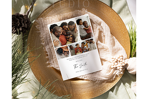 Photo Christmas Card Family Holiday