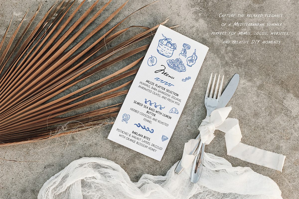 Salwater Coast Blue Icons & Frames, an Illustration by SunnyAfternoons (Photo 4 of 10)