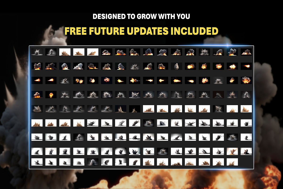 140+ Explosions Overlays Effects, an Object Graphic by Mikel Blazgad (Photo 6 of 8)