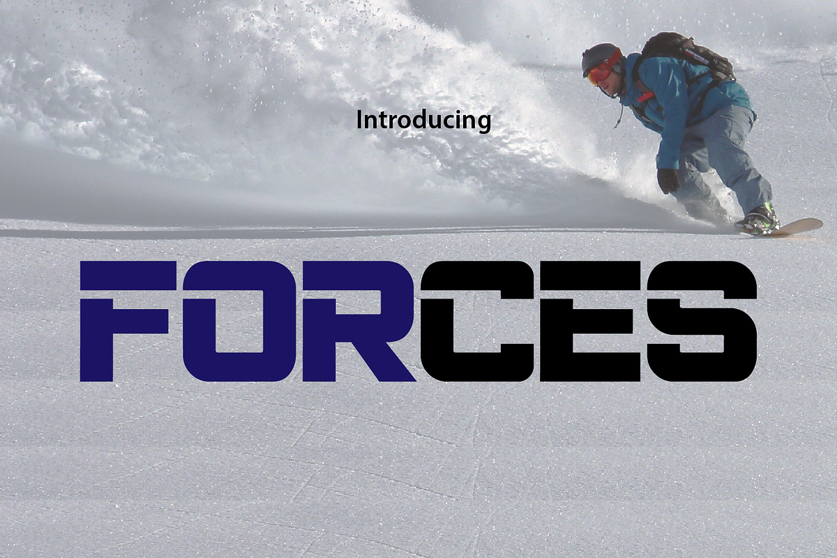 FORCES, a Sans Serif Font by da_only_aan (Photo 2 of 6)